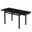 Black Ceramic Expandable Dining Room Table for Small Spaces