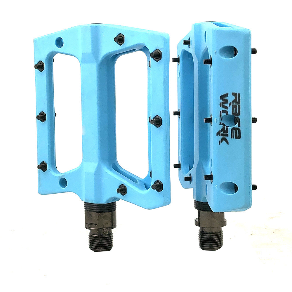 Mountain Bike Bicycle Nylon Fiber Peilin Pedal Dead Fly Bearing Pedal Non-Slip Pedal - Korvel