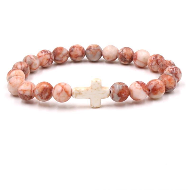 Fashion bead jewelry cross bracelet - Korvel