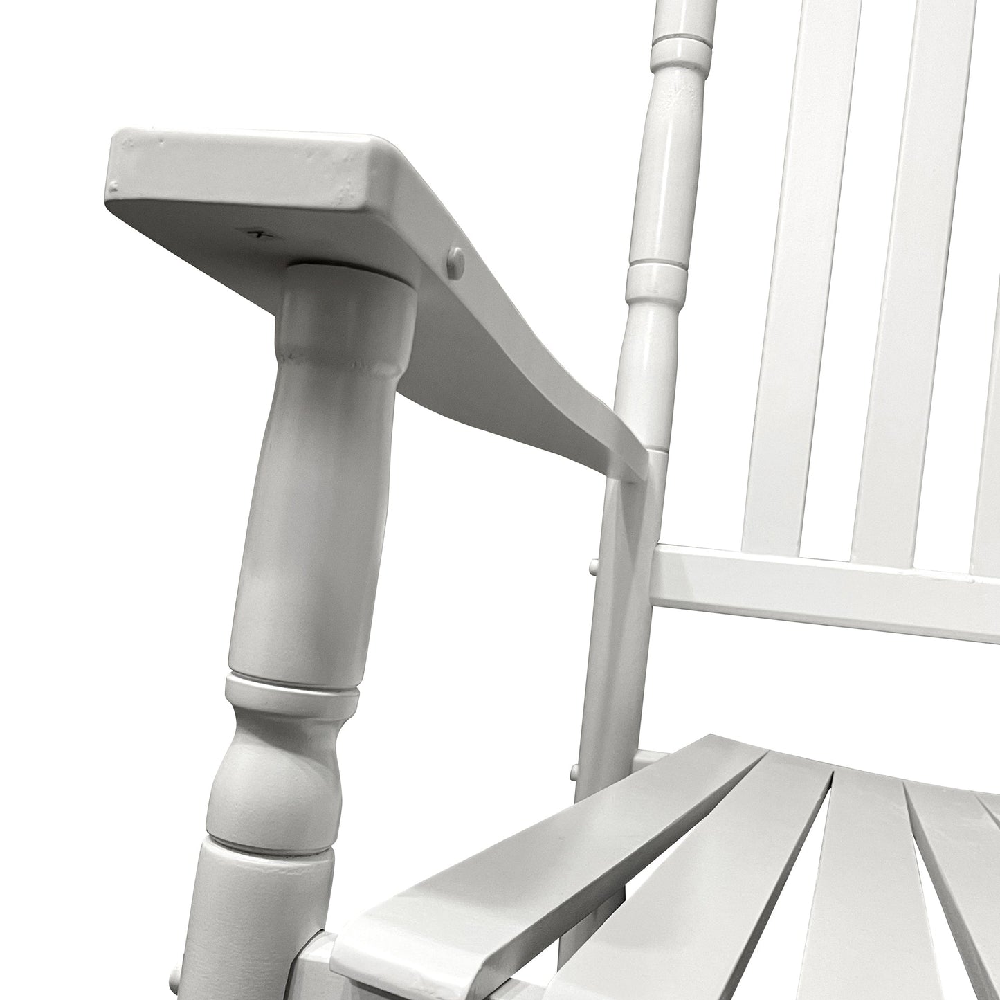 Premium White Balcony Porch Rocking Chair