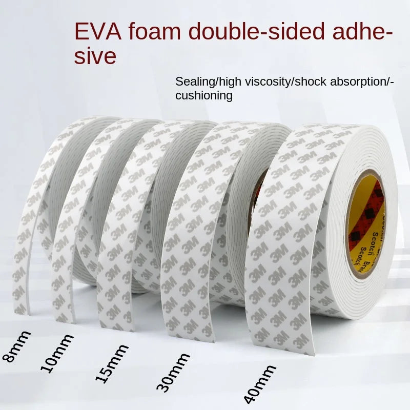 3M Super Strong Double Faced Adhesive Tape Foam Double Sided Tape Self Adhesive Pad for Mounting Fixing Pad Sticky - Korvel