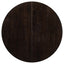 TREXM Farmhouse Round Extendable Dining Table with 16" Leaf Wood Kitchen Table (Espresso) - Korvel