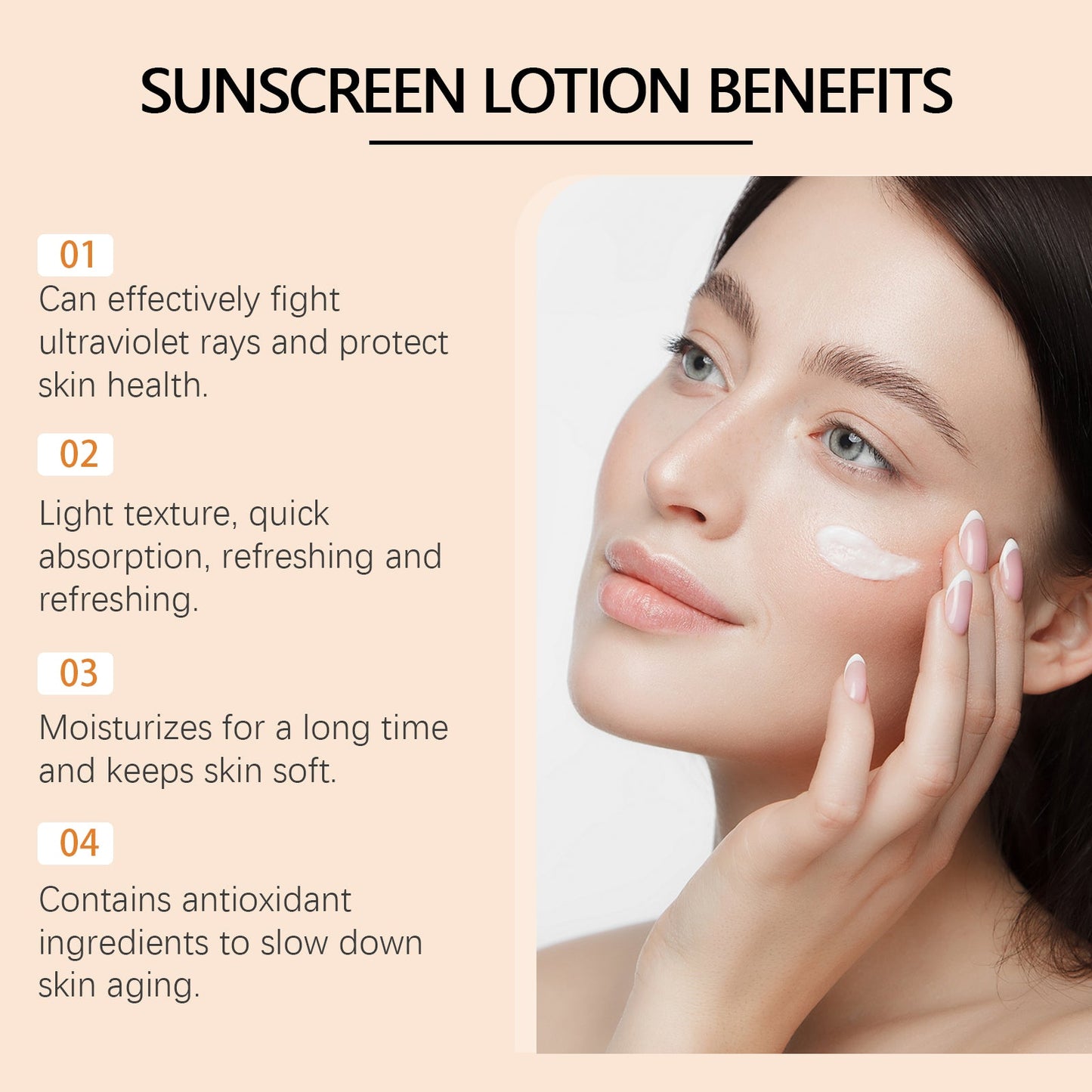 Gentle Protective Cream Outdoor Uv Isolation Non-Sticky Refreshing Moisturizing Skin Moisturizing Protective Cream - Korvel
