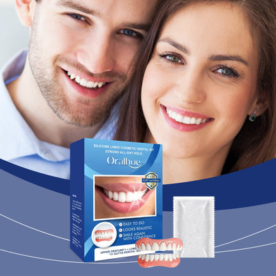 Cosmetic Dentures, Dental Cosmetic Sets To Enhance Smile Appearance Comfortable Material Dentures - Korvel