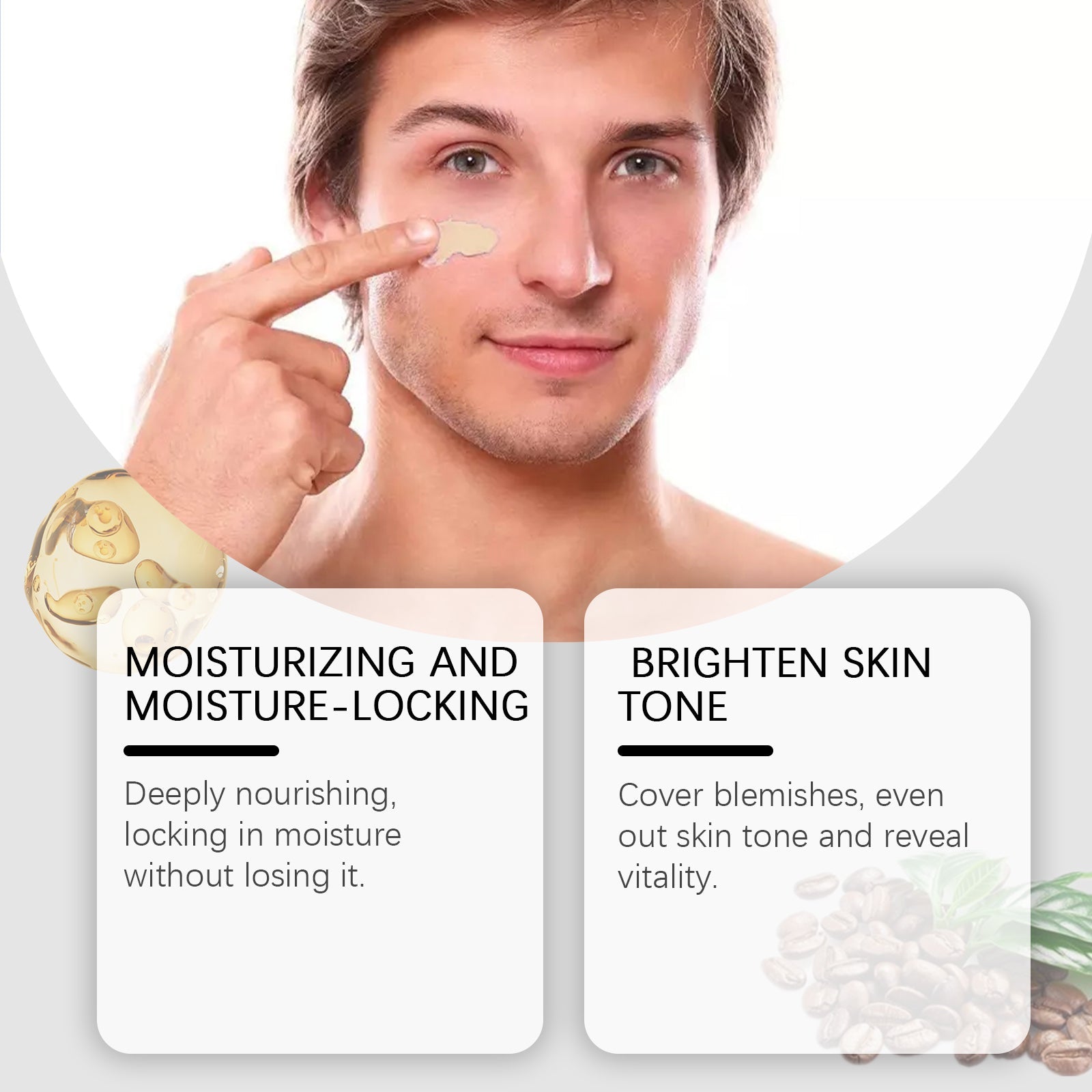 Cream For Men, Moisturizing And Moisturizing Concealer Lazy Moisturizing Cream - Korvel