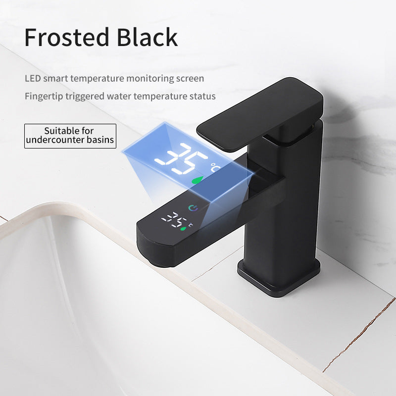 Digital Display Temperature Control Faucet Hot And Cold Water Faucet - Korvel