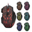 HXSJ Flow Crack Gaming Mouse - Óptico 7D con Luces Coloridas