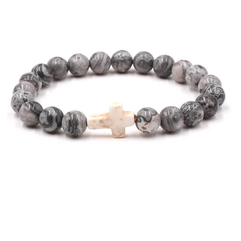 Fashion bead jewelry cross bracelet - Korvel