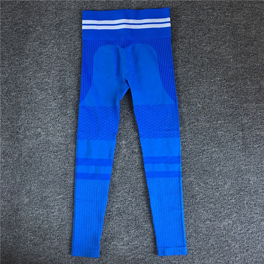 Seamless Yoga Set Sport Wear Women Gym Workout Fitness Clothing Female Sport Suit High Waist Legging Sports Bra Tracksuit - Korvel