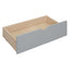 Elegant Queen Size Platform Bed with Storage Headboard, Gray