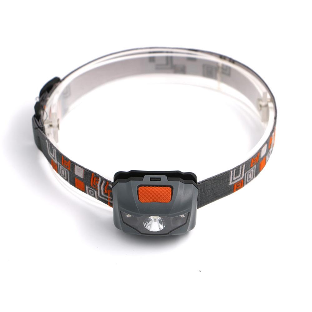 R3 + 2LED 800 Lumens 4 Modes Mini Headlamp Outdoor Headlight Waterproof  Lantern Use AAA Battery - Korvel