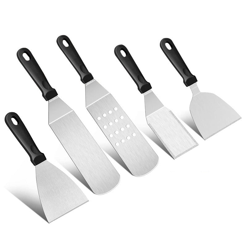 Outdoor Barbecue Tools Stainless steel Barbecue Shovel Set Barbecue Fork Iron Plate Combination New BBQ Barbecue Set - Korvel