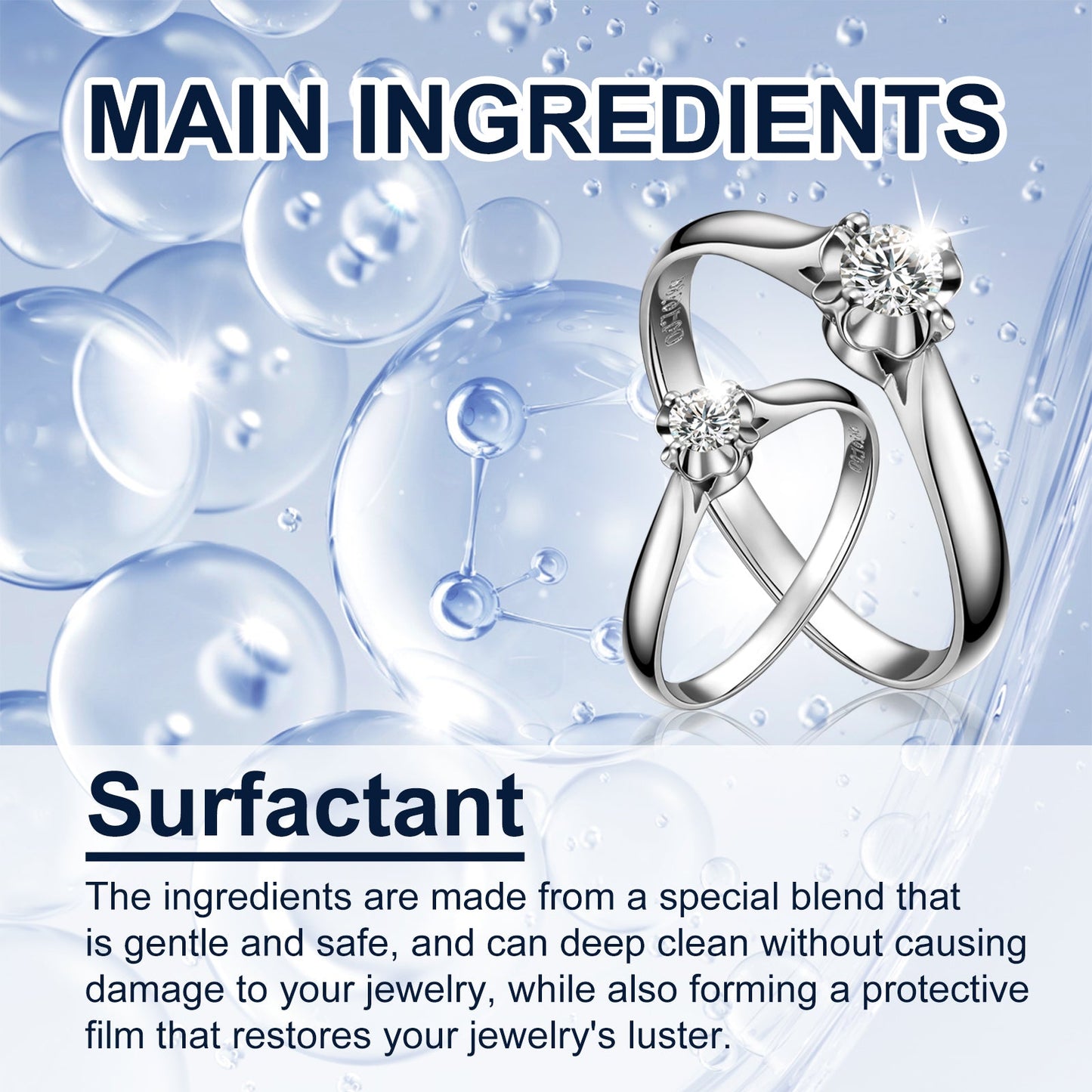 Nettoyant de bijoux premium pour bijoux en or et en argent