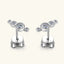 Pendientes de Stud de Plata Esterlina 925 con Moissanita Elegante