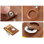 AirTag multi-card slot Apple tracker anti-lost protective cover card bag anti-theft brush Crazy Horse PU leather RFID bag - Korvel