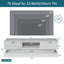 51.18inch WHITE morden TV Stand with LED Lights high glossy front TV Cabinet color:WHITE - Korvel