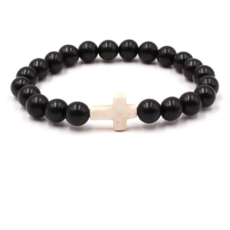 Fashion bead jewelry cross bracelet - Korvel