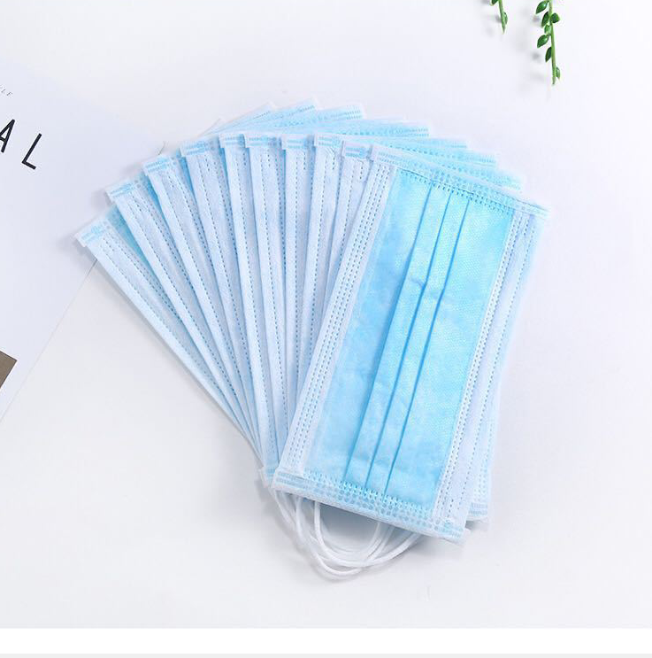 1pc Face Masks Disposable 3 Layers Dustproof Mask Facial Protective Cover Masks Set Anti-Dust Surgical Medical Salon Earloop - Korvel