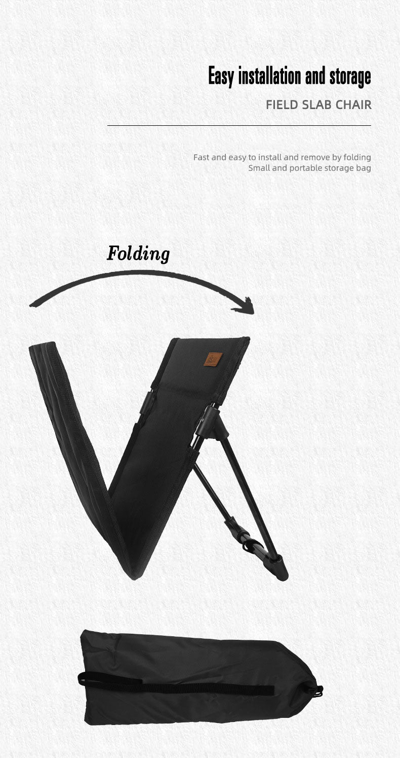 Outdoor camping backrest cushion chair portable folding chair tent leisure chair balcony park lawn picnic chair - Korvel
