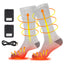 Motorcycle riding in winter heated socks for warmth and foot protection intelligent charging foot heating socks - Korvel