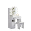 Elegant Lighted Vanity Desk Set with Adjustable Brightness