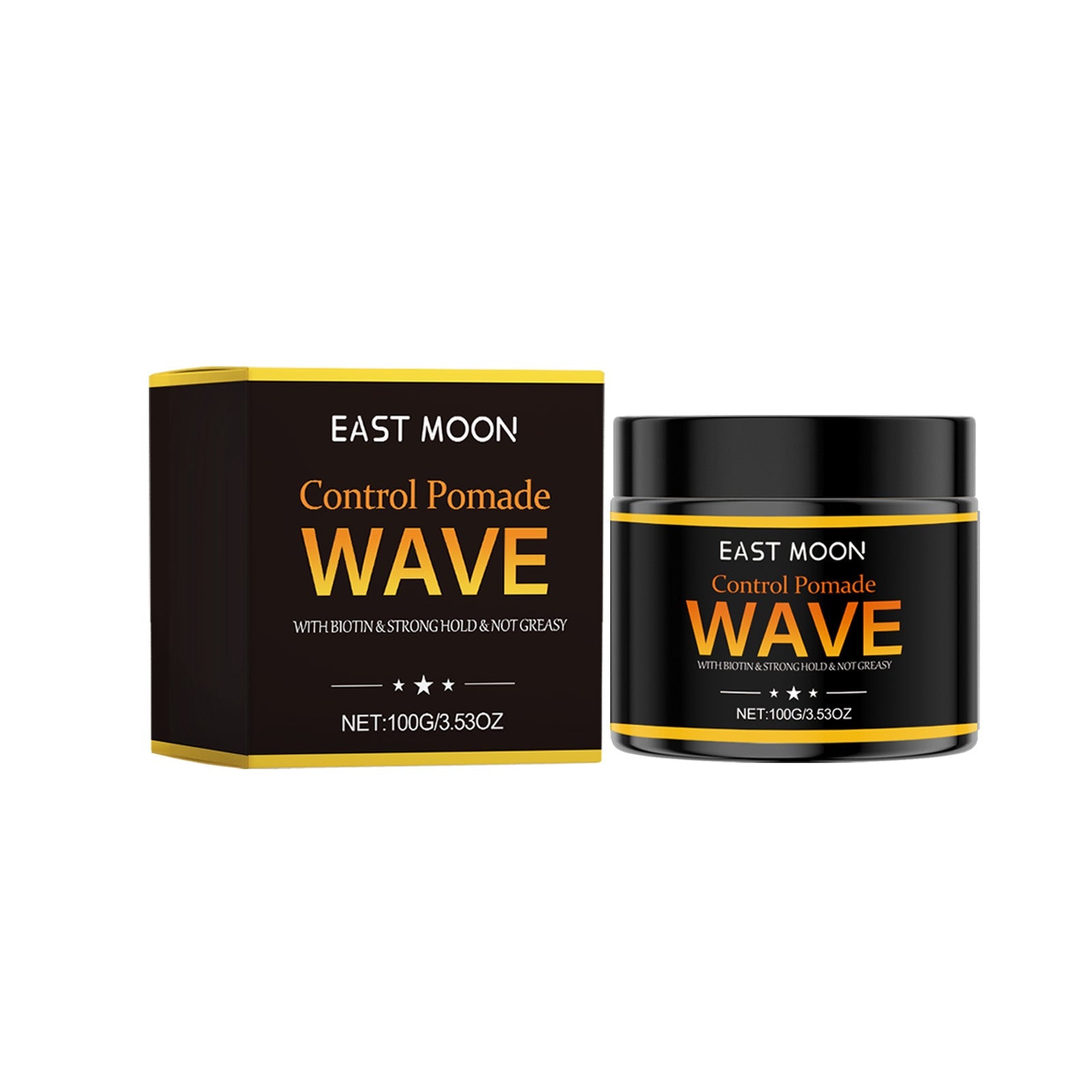 Control Pomade, Broken Hair Care Oil Head Back Head Natural Fluffy Lasting Styling Solid Wax - Korvel
