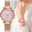 Rose Gold Women Watch Top Brand Luxury Magnetic Starry Sky Lady Wrist Watch Mesh Female Clock For Dropship relogio feminino - Korvel