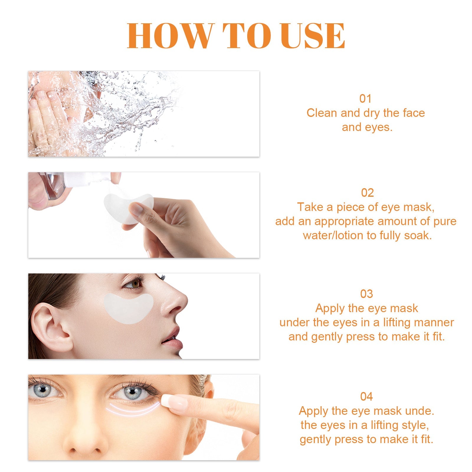 Collagen Eye Mask Collagen Essence Soft Skin Lifting Elastic Moisture Crystal Eye Mask - Korvel
