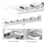 LED Modern Chrome Makeup Light, 6-Lights Acrylic Chrome Makeup Mirror Light - Korvel