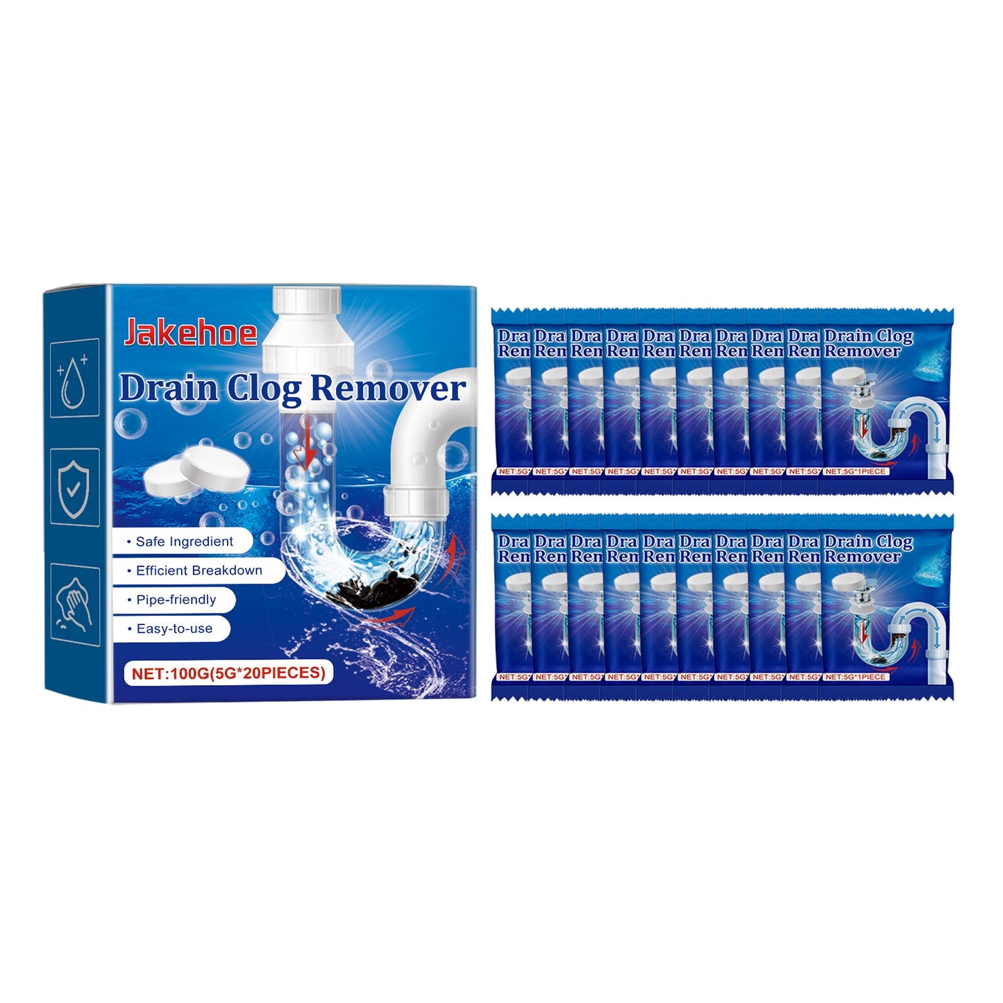 Effervescent Pipe Dredging Agent Tablets for Drain Cleaning