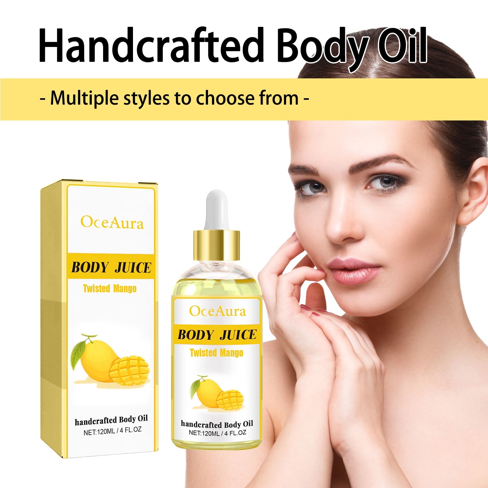 Handcrafted Body Oil, Moisturizing And Hydrating Massage Essential Oil For Soothing Tired Skin - Korvel
