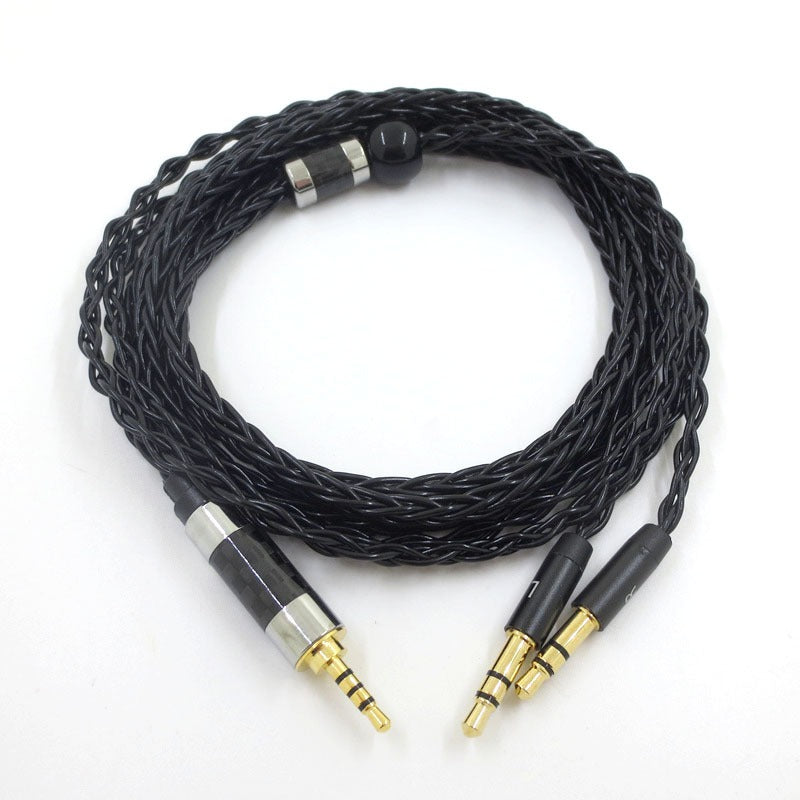 Suitable for Tianlong AH-D7100 7200 D600 HIFIMAN dual 3.5mm silver plated balanced headphone cable - Korvel