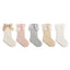 Chaussettes Bows en Coton Peigné Premium pour Filles