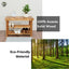 Acacia Wood Shoe Rack Bench Strong Weight Bearing Upto 200 LBS Best Ideas For Entryway Frontdoor Bathroom, Natural Color. - Korvel