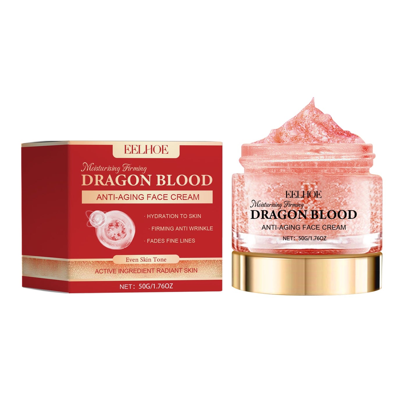 Dragon Blood Anti-Aging Face Cream, Fade Out Fine Lines And Pores It Moisturizes Carry Bright Color Of Skin Firming Skin - Korvel