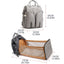 Premium Baby Diaper Backpack with Folding Crib & Insulated Storage