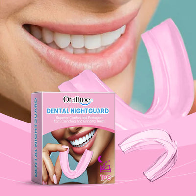 Pink Night Molar Mouth Guard Prevents Sleep Snoring Bite Molar Mouth Guard Protects Teeth - Korvel