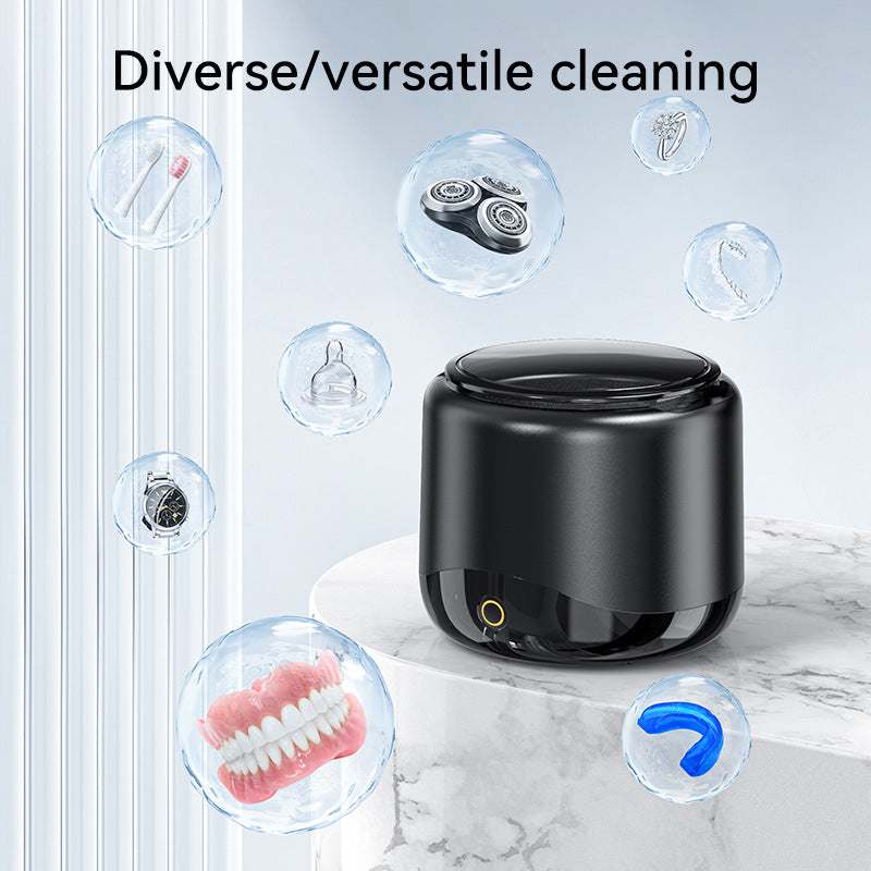 Ultrasonic cleaning machine portable and multifunctional home jewelry denture cleaner toothbrush head and tooth cover cleaner - Korvel