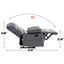 Large Manual Recliner Chair in Fabric for Living Room, Grey - Korvel