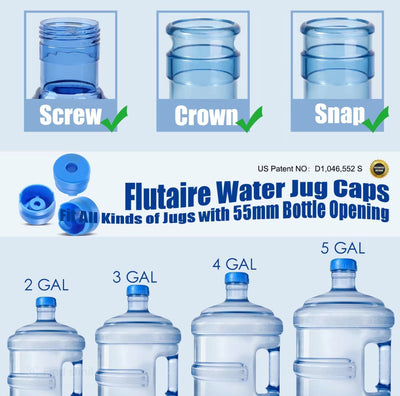 SipSeal Gallon Cap - Reusable Silicone Water Jug Covers
