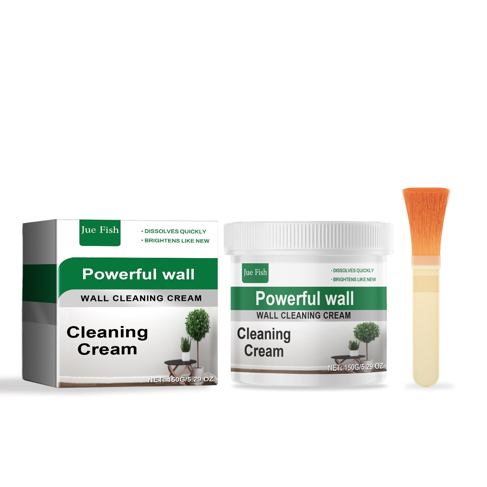 Wall Cleaning Cream, Wall Cleaning And Decontamination Cream Waterproof Renovation Stain Removal Wall Cleaner - Korvel