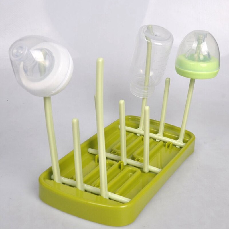 Premium Baby Bottle Drying Rack in Blue & Pink