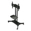 FANCO Universal Rotating TV Stand, suitable for 32-80 inch TVs, with adjustable tilt height and maximum VESA 600x400mm (black) - Korvel