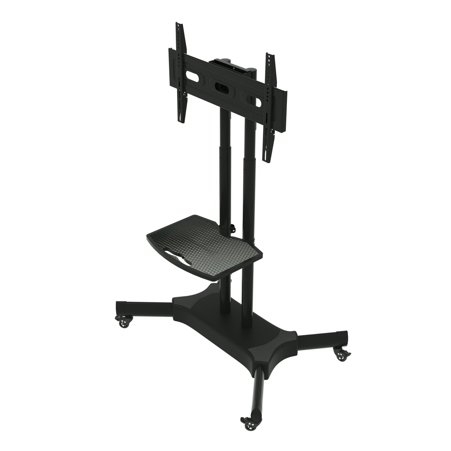 FANCO Universal Rotating TV Stand, suitable for 32-80 inch TVs, with adjustable tilt height and maximum VESA 600x400mm (black) - Korvel