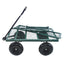 Wagon Cart Garden cart trucks make it easier to transport firewood (green) - Korvel