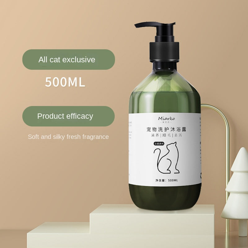 Pet Shampoo 500ml Cat Deodorizing and Scented Bath Products Dog Cleaning Supplies - Korvel
