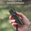 NEW 7 in 1 Survival Whistle Hiking Whistle Compass Mirror Flashlight Magnifier LED Light Thermometer Storage Compass Tool - Korvel