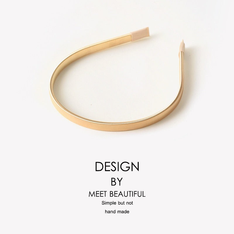 Minimalist metal spring hair clip fine hairpin head clip - Korvel