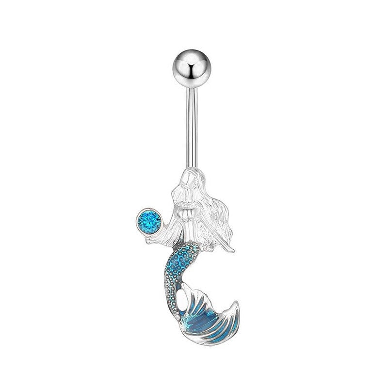 Navel Ring Creative Bat Bee Navel Buckle Navel Ring Body Piercing Jewelry - Korvel