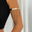 Western style beaded tassel arm chain jewelry Bohemian love arm bracelet for women - Korvel